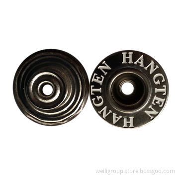 Jeans button with enamel, made of brass